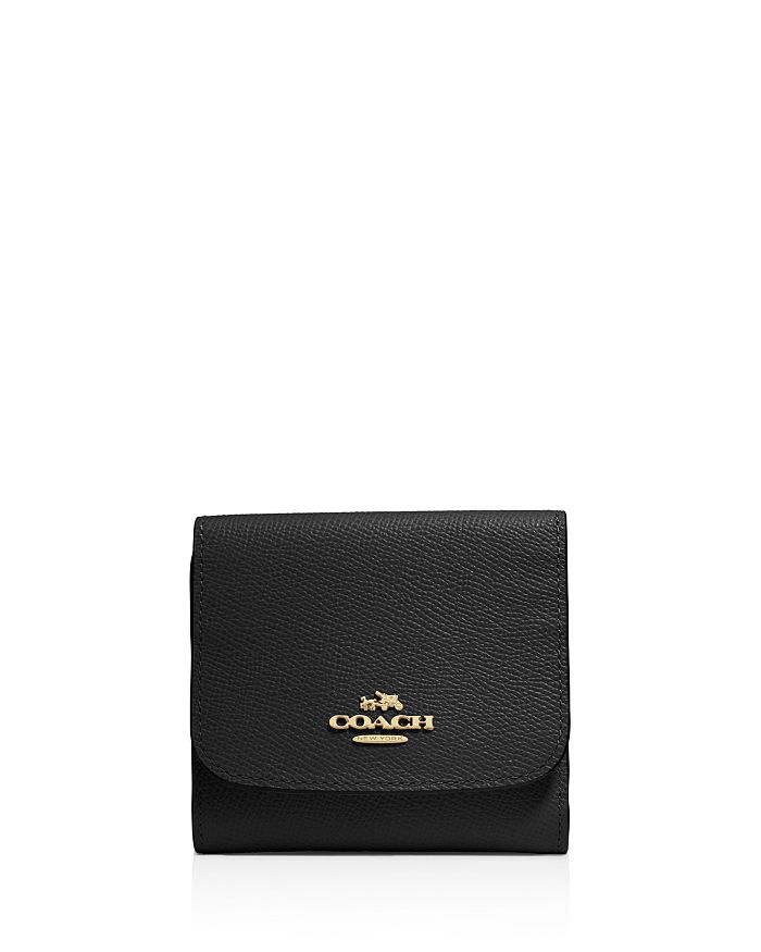 COACH Crossgrain Leather Small Wallet | Bloomingdale's