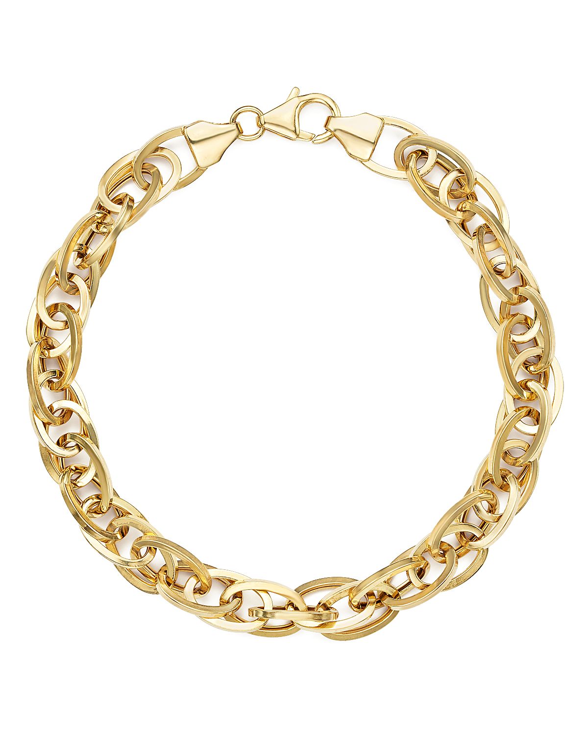 Bloomingdale's Fine Collection 14K Yellow Gold Oval Links Chain Bracelet