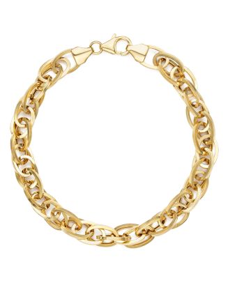 Bloomingdale's Fine Collection 14K Yellow Gold Oval Links Chain ...