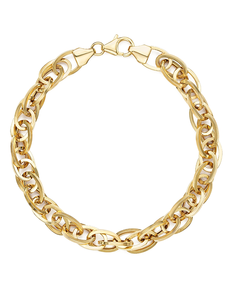 Bloomingdale's 14k Yellow Gold Oval Links Chain Bracelet - Exclusive