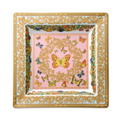 Rosenthal Meets Versace Butterfly Garden 8.5 Square Tray