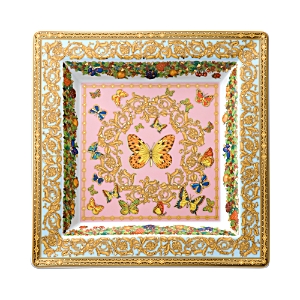 Rosenthal Meets Versace Butterfly Garden 8.5 Square Tray
