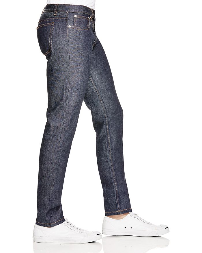 Shop Apc Petit Standard Straight Slim Fit Jeans In Indigo Stretch