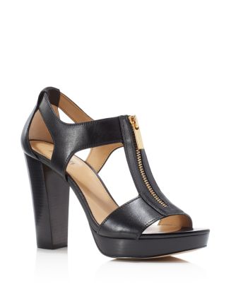 MICHAEL Michael Kors Berkley Zipper Platform High-Heel Sandals