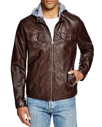 Levi's Faux Leather Trucker Jacket - Compare at $180 | Bloomingdale's