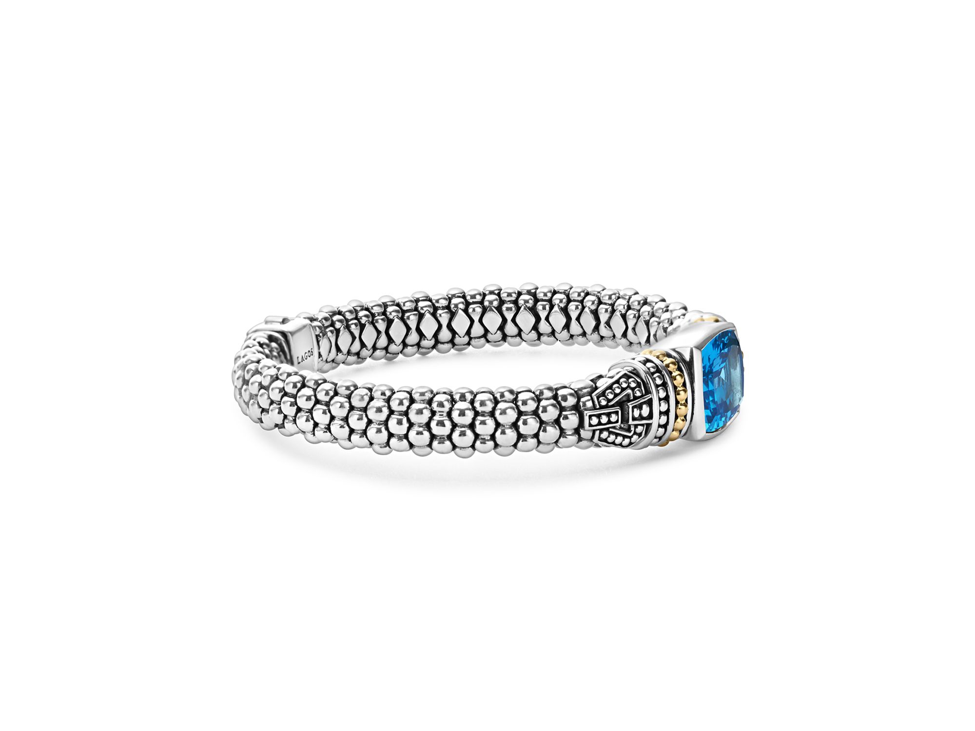 18K Gold and Sterling Silver Rittenhouse Bracelet with — Image 4