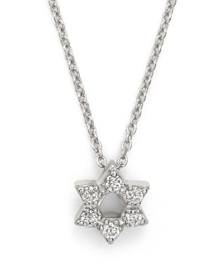 white gold diamond star of david