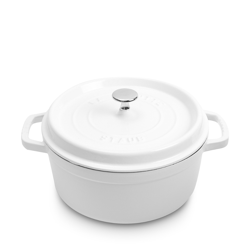 Staub Round Cocotte, 5.5 Quart In White