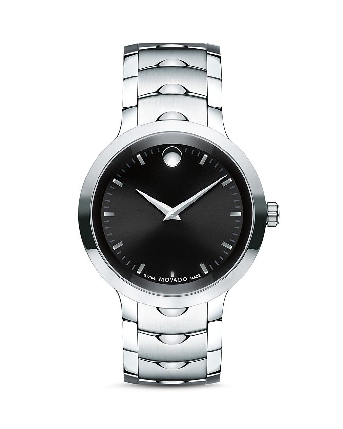 MOVADO STAINLESS STEEL LUNO WATCH, 40MM,0607041