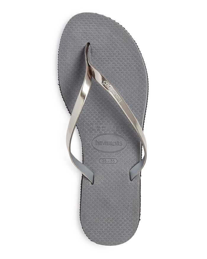 Havaianas Slim Flip Flop - Grey In Steel Gray