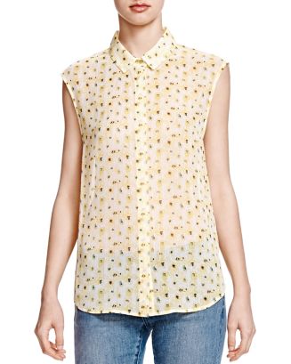The Kooples Anemone Print Chiffon Shirt | Bloomingdale's