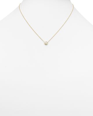 Roberto Coin 18K Yellow Gold Diamond Bezel Necklace, 16"