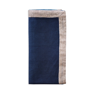 Shop Kim Seybert Dip-dye Napkin In Navy/blue