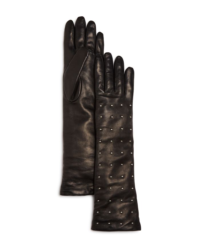 Bloomingdale's Cashmere Lined Studded Long Gloves - 100% Exclusive ...