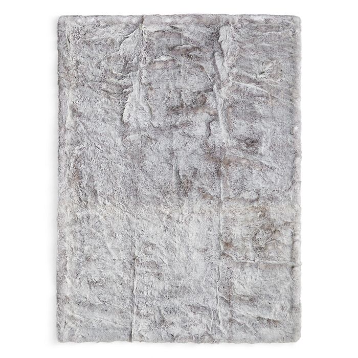 Hudson Park Collection - Frosted Faux Fur Throw - 100% Exclusive