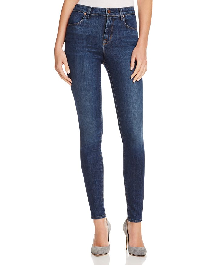 Bygger ubehag tunge J Brand Maria High-Rise Skinny Jeans in Fleeting | Bloomingdale's
