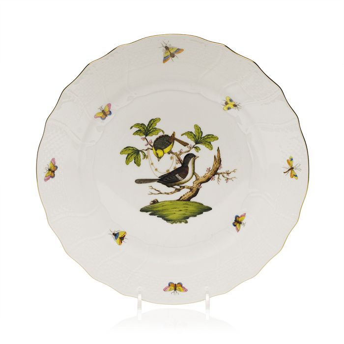 Shop Herend Rothschild Bird Dinner Plate In Motif 01