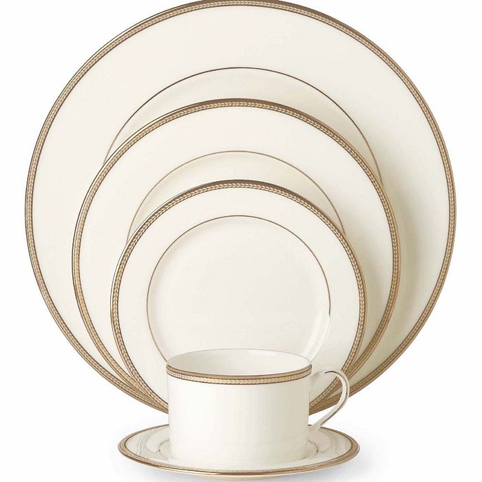 Kate Spade New York Sonora Knot 5 Piece Place Setting In White