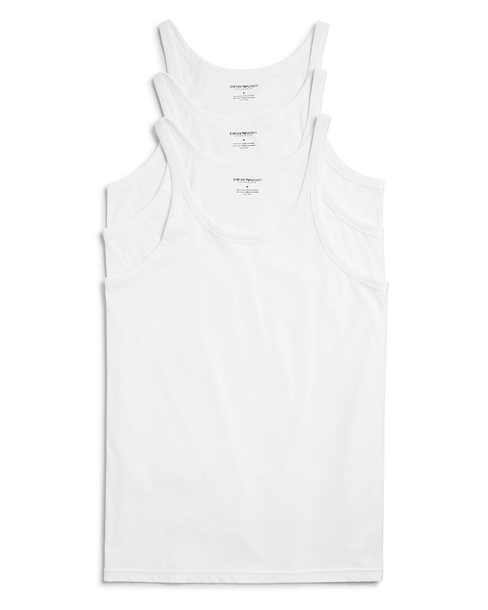 Armani Pure Cotton Tanks - Pack of 3 | Bloomingdale's