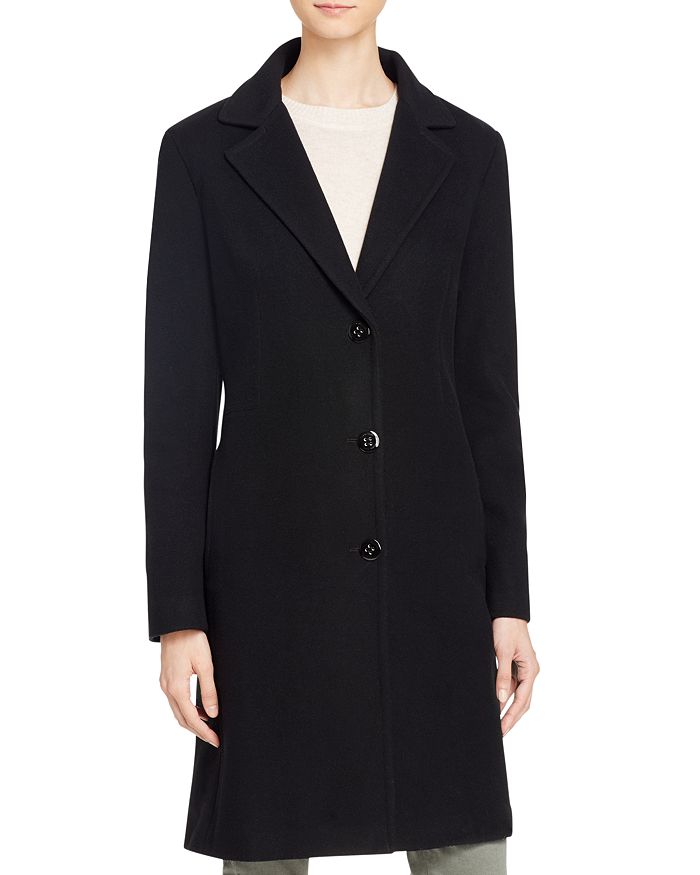 Calvin Klein Single-Breasted Button Front Coat | Bloomingdale's