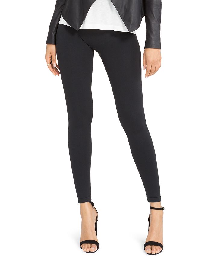 Spanx Look At Me Now Stretch-jersey Leggings In Black