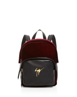 Giuseppe Zanotti Velvet Logo Backpack | Bloomingdale's