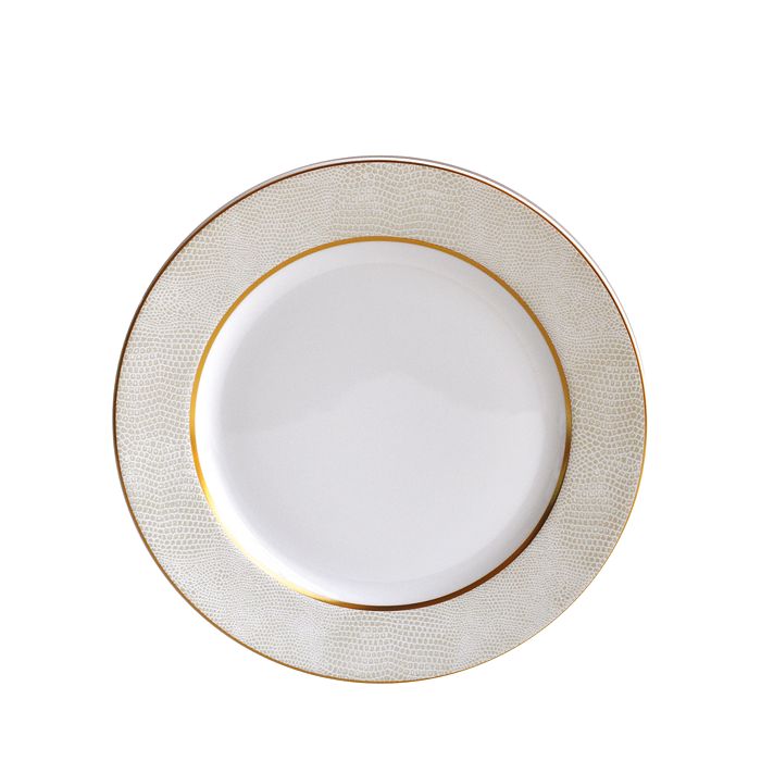 Shop Bernardaud Sauvage White Salad Plate In Gold/white