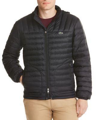 lacoste packable down jacket