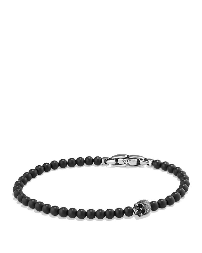 David Yurman Men's Spiritual Beads Bracelet with Tiger's Eye and Black Onyx