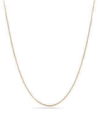 David Yurman Box Chain Necklace in 18K Yellow Gold