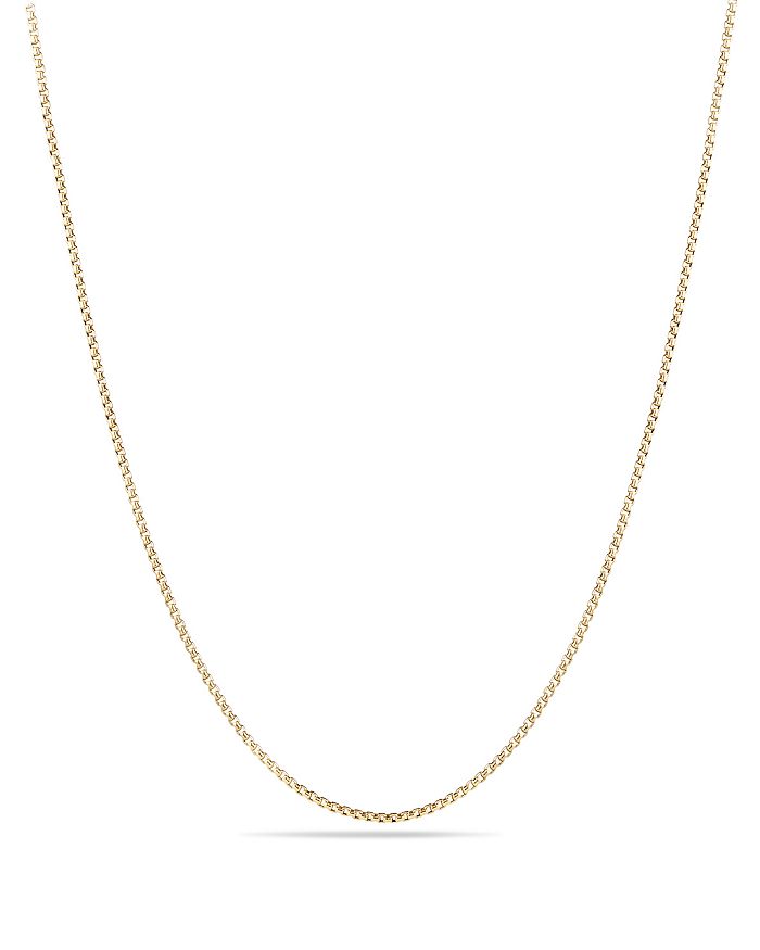 David Yurman Box Chain Necklace in 18K Yellow Gold | Bloomingdale's