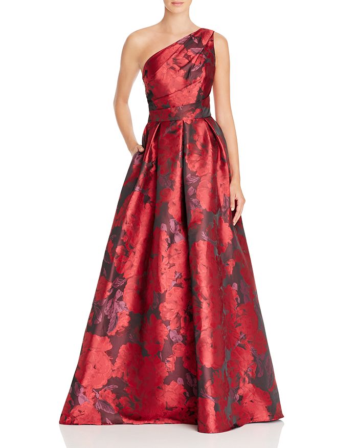 Carmen Marc Valvo Infusion One Shoulder Gown | Bloomingdale's