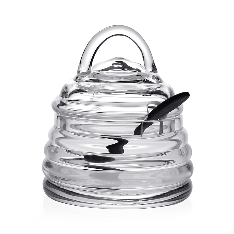 William Yeoward Crystal Honeybee Honey Jar In Clear