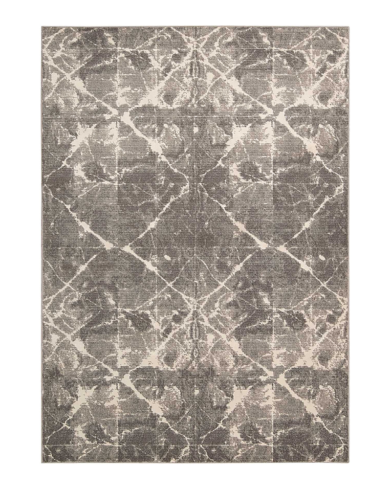 Calvin Klein Gradient Rug - Shibori,, 5'6 X 8' In Granite