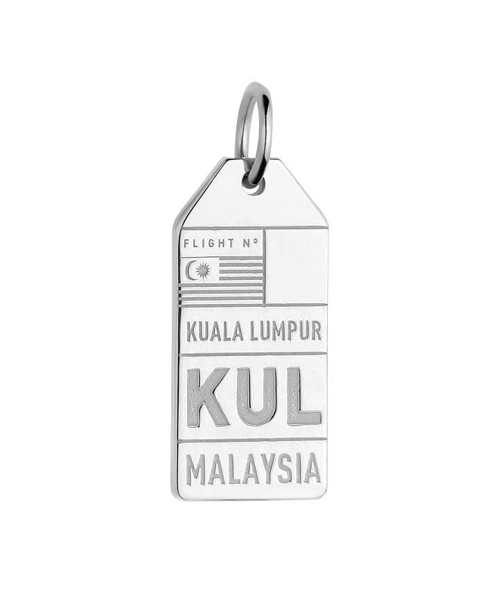 Jet Set Candy Kul Kuala Lampur Malaysia Luggage Tag Charm In Silver