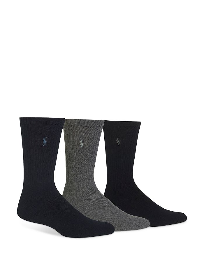 Polo Ralph Lauren - Assorted Cushioned Crew Socks - Pack of 3