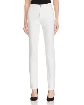 winter white stretch pants