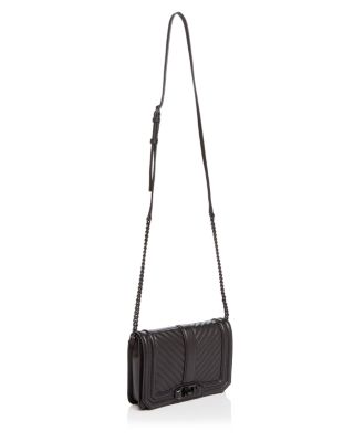 Love Chevron Quilt Small Leather Crossbody 