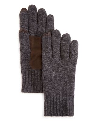 The Men's Store at Bloomingdale's - Suede Patch Tech Gloves - Exclusive