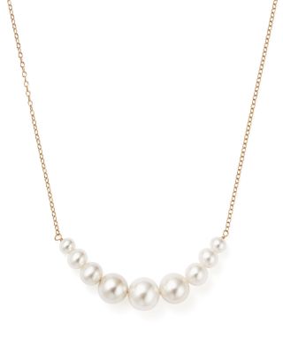 Bloomingdale's Fine Collection - 14K Yellow Gold Cultured Freshwater Pearl Necklace, 18"&nbsp;- Exclusive