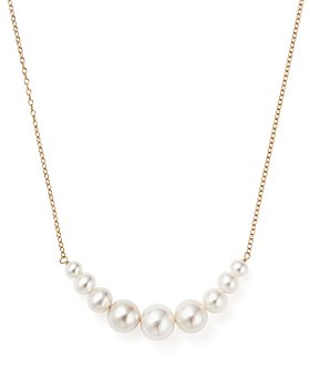 Bloomingdale's - 14K Yellow Gold Cultured Freshwater Pearl Necklace, 18" - 100% Exclusive
