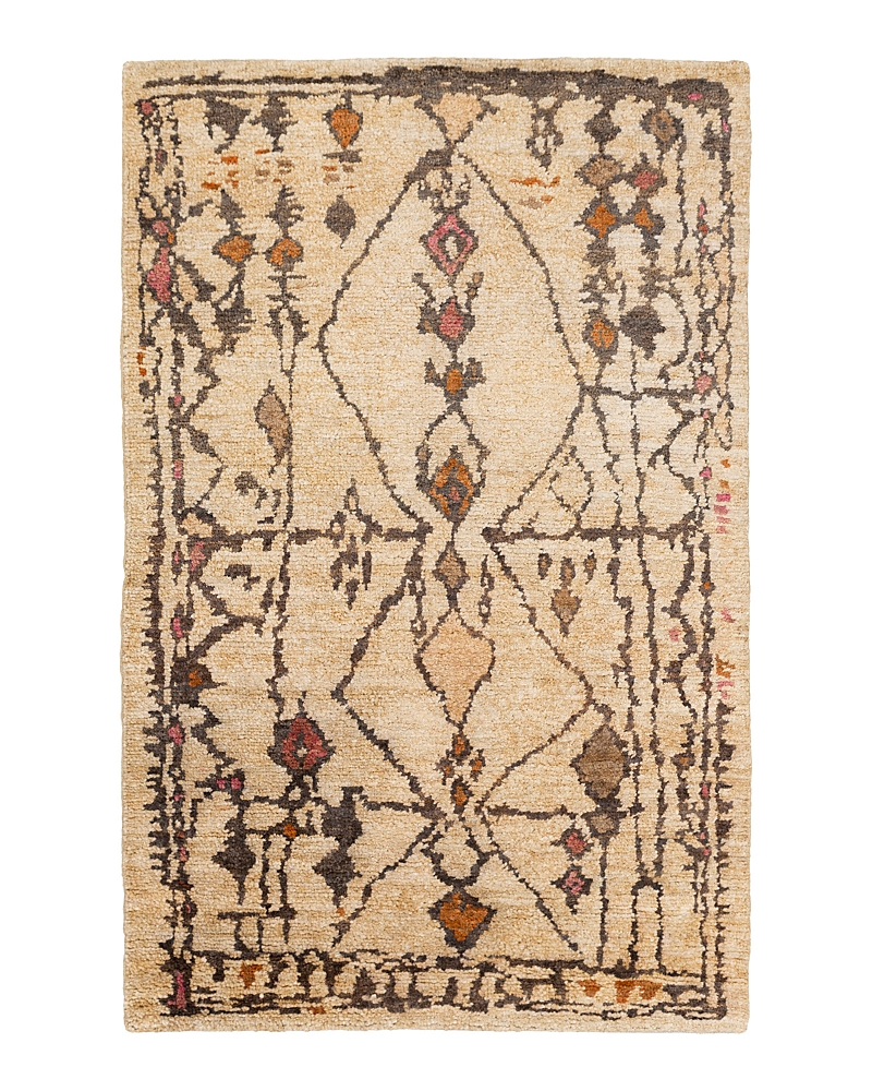 Shop Surya Medina Area Rug, 6' X 9' In Burnt Orange/ Hot Pink/ Taupe/ Mocha/ Be