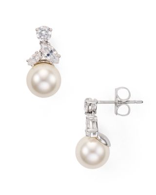 Nadri - Classic Imitation Pearl Drop Earrings