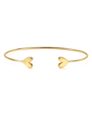 Argento Vivo Heart Cuff Bracelet 