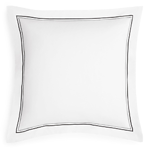 Matouk Essex Cotton Percale Euro Sham In Charcoal