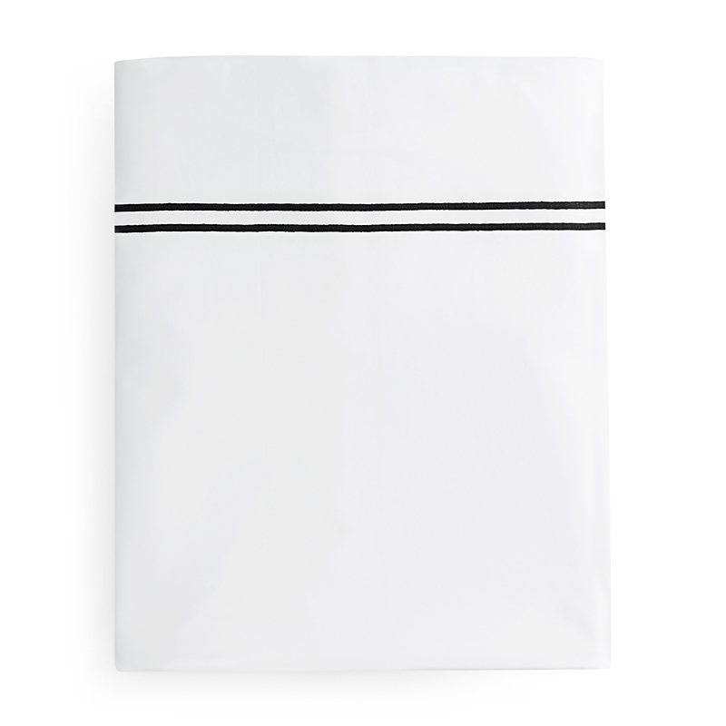 Sferra Grande Hotel Flat Sheet, King In White/black
