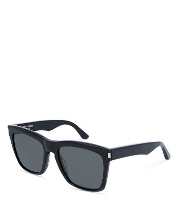 Saint Laurent Men's Oversized Rectangular Sunglasses, 55mm | Bloomingdale's