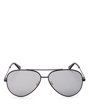 Saint Laurent - Women's Classic Zero Mirrored Aviator Sunglasses, 59mm