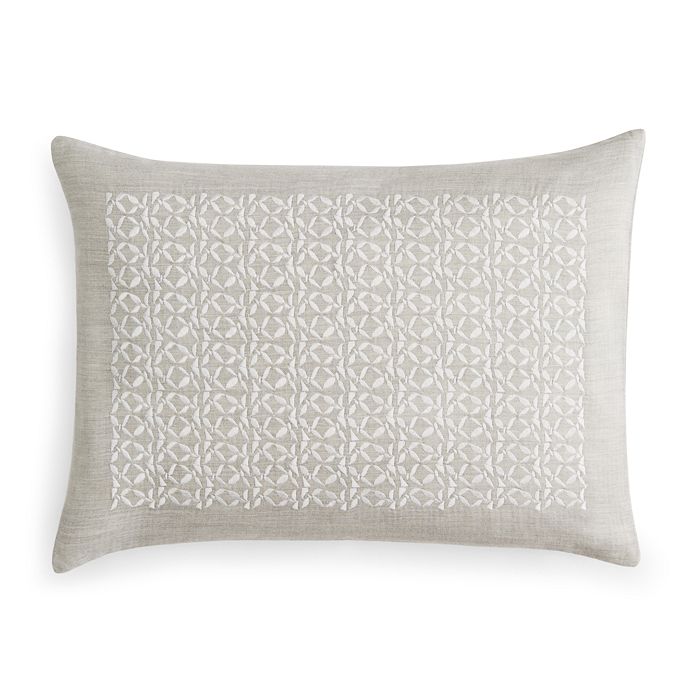 Vera Wang Center Embroidery Decorative Pillow, 12 X 16 In Light/pastel