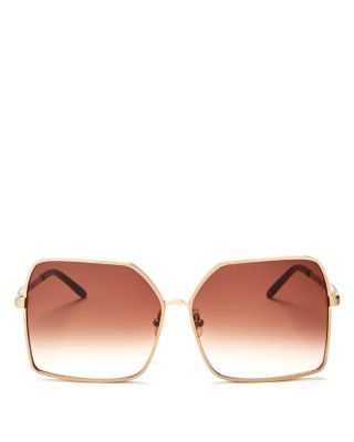 Wildfox Pink Brown Oversized Sunglasses Wildfox Granny Oversize Sunglasses - Brown Sunglasses  main image 4